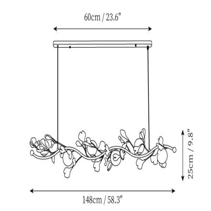 Gingko Glass Chandelier - fovolighting