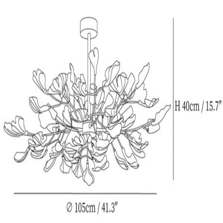 Gingko Luxury Chandelier Style A - fovolighting