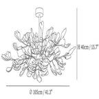 Gingko Luxury Chandelier Style A - fovolighting