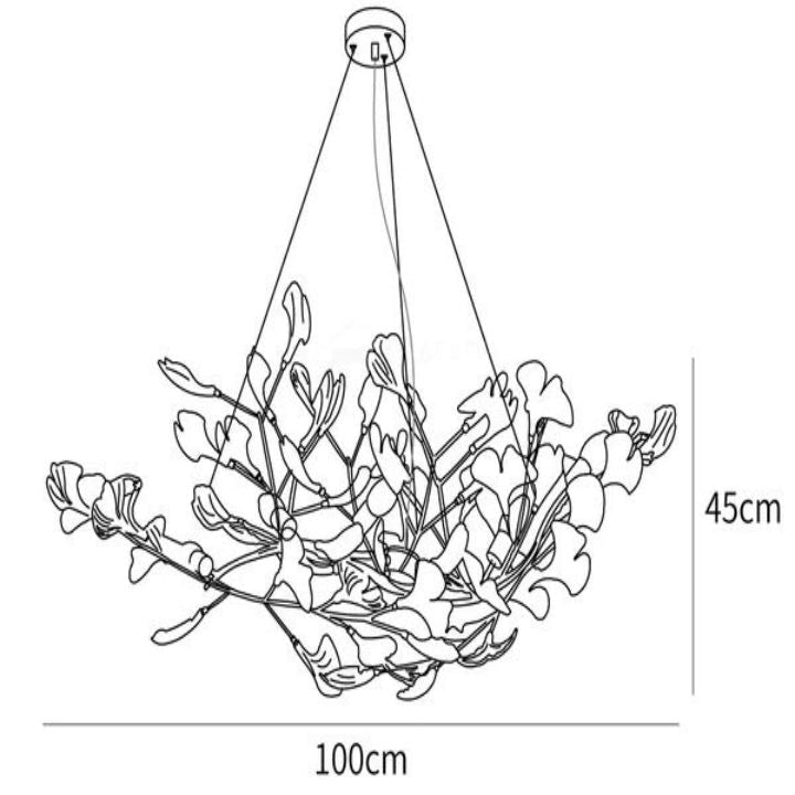 Gingko Luxury Chandelier Style D - fovolighting