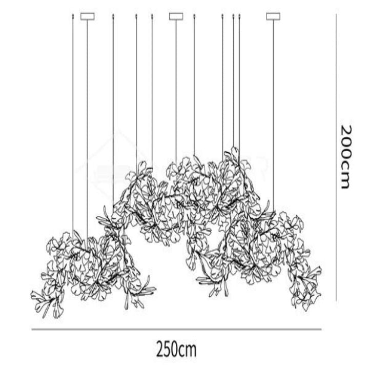 Gingko Luxury Chandelier Style H - fovolighting