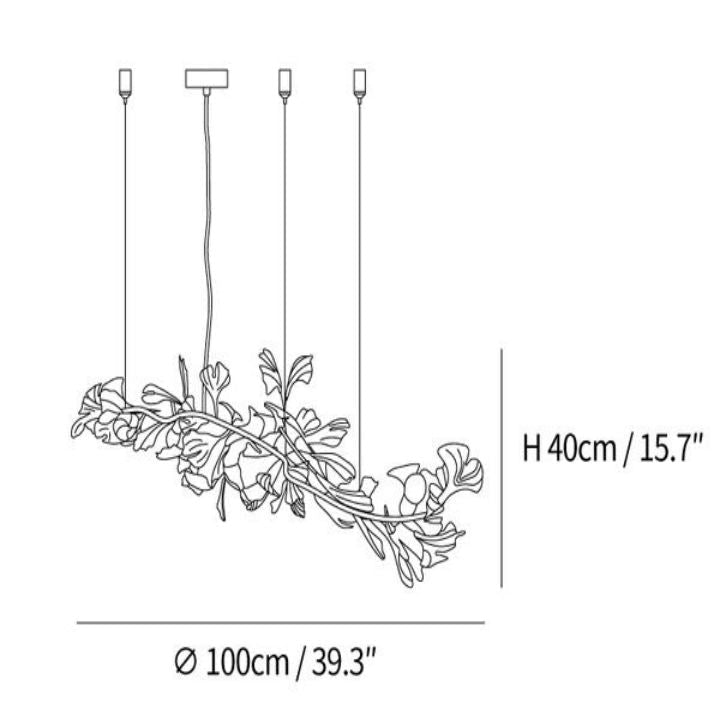 Gingko Luxury Chandelier Style I - fovolighting