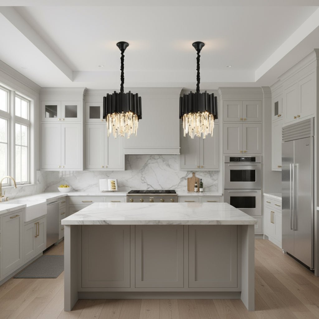 Gio 12 Inch Modern Crystal Chandelier - fovolighting