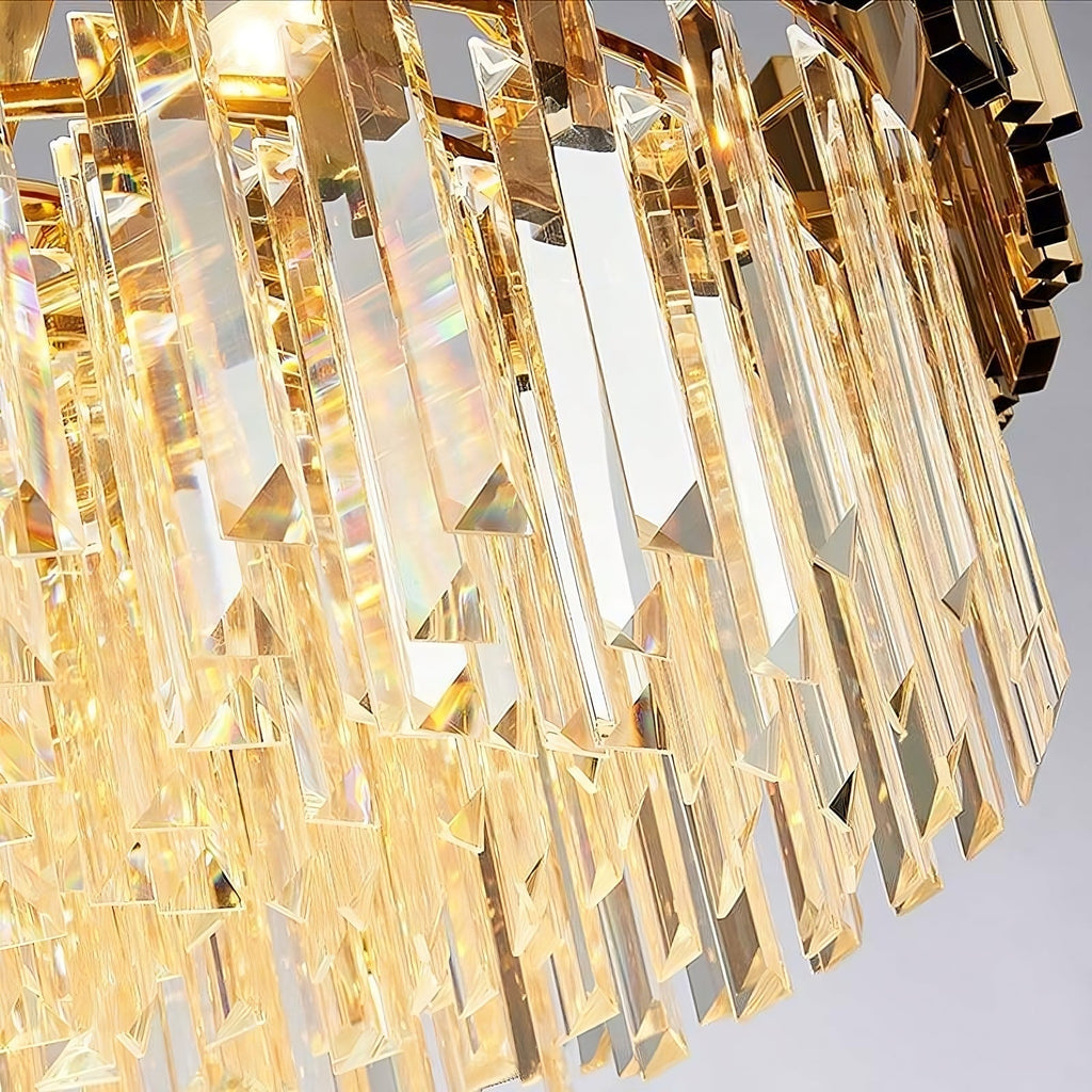 Gio 2 - Tier Crystal Chandelier - fovolighting