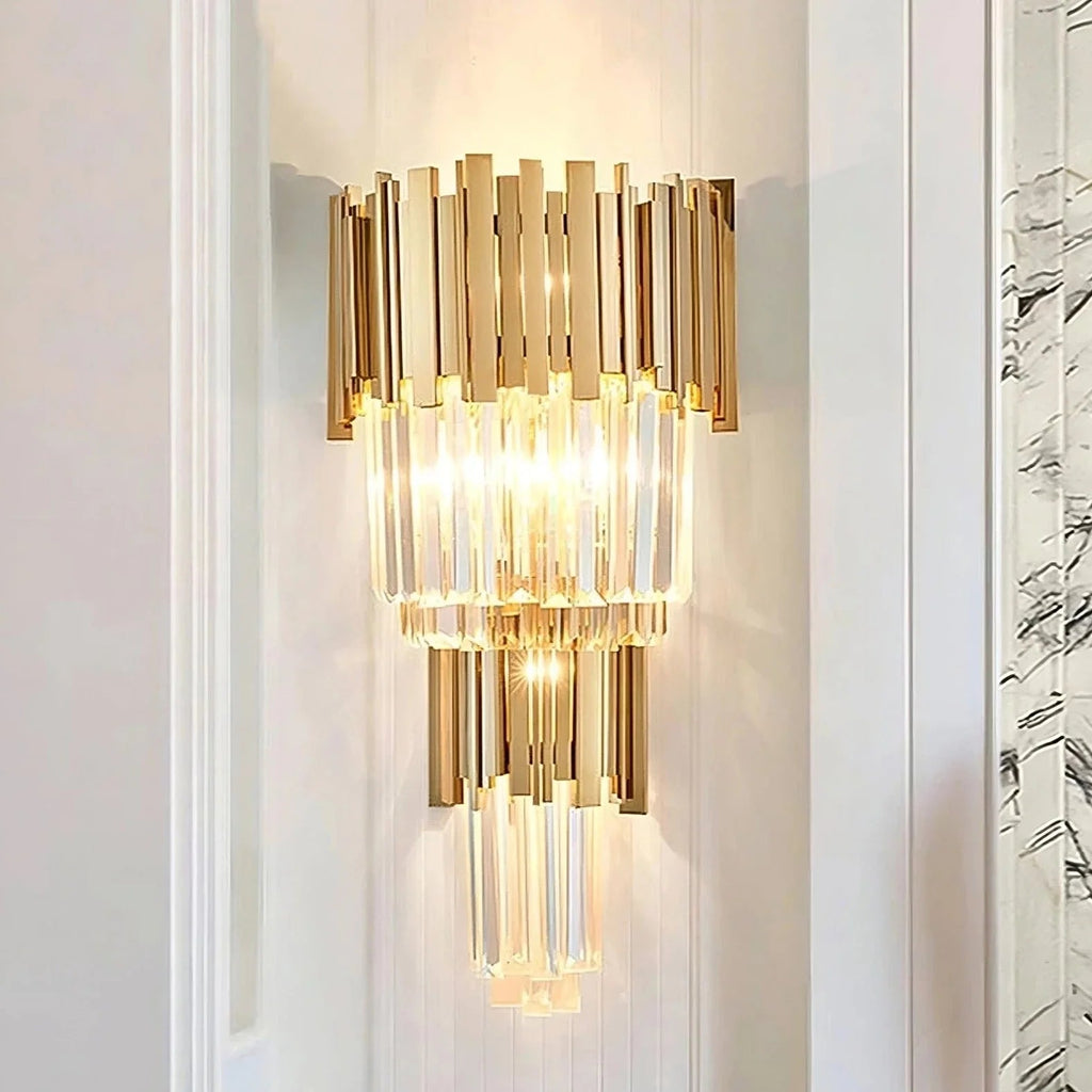 Gio 23" Crystal Wall Sconce - fovolighting