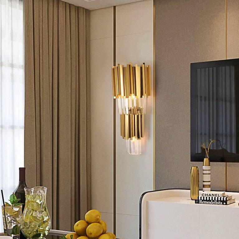 Gio 23" Crystal Wall Sconce - fovolighting