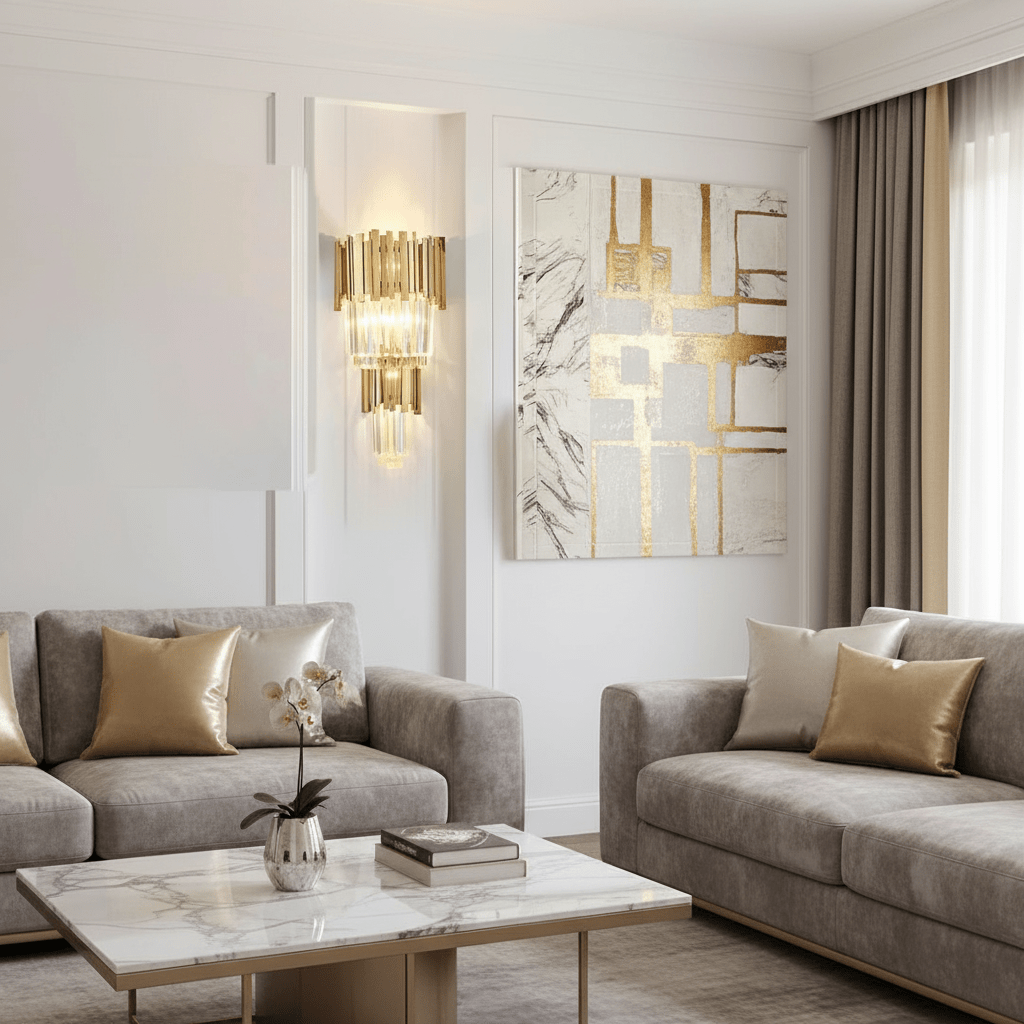 Gio 23" Crystal Wall Sconce - fovolighting
