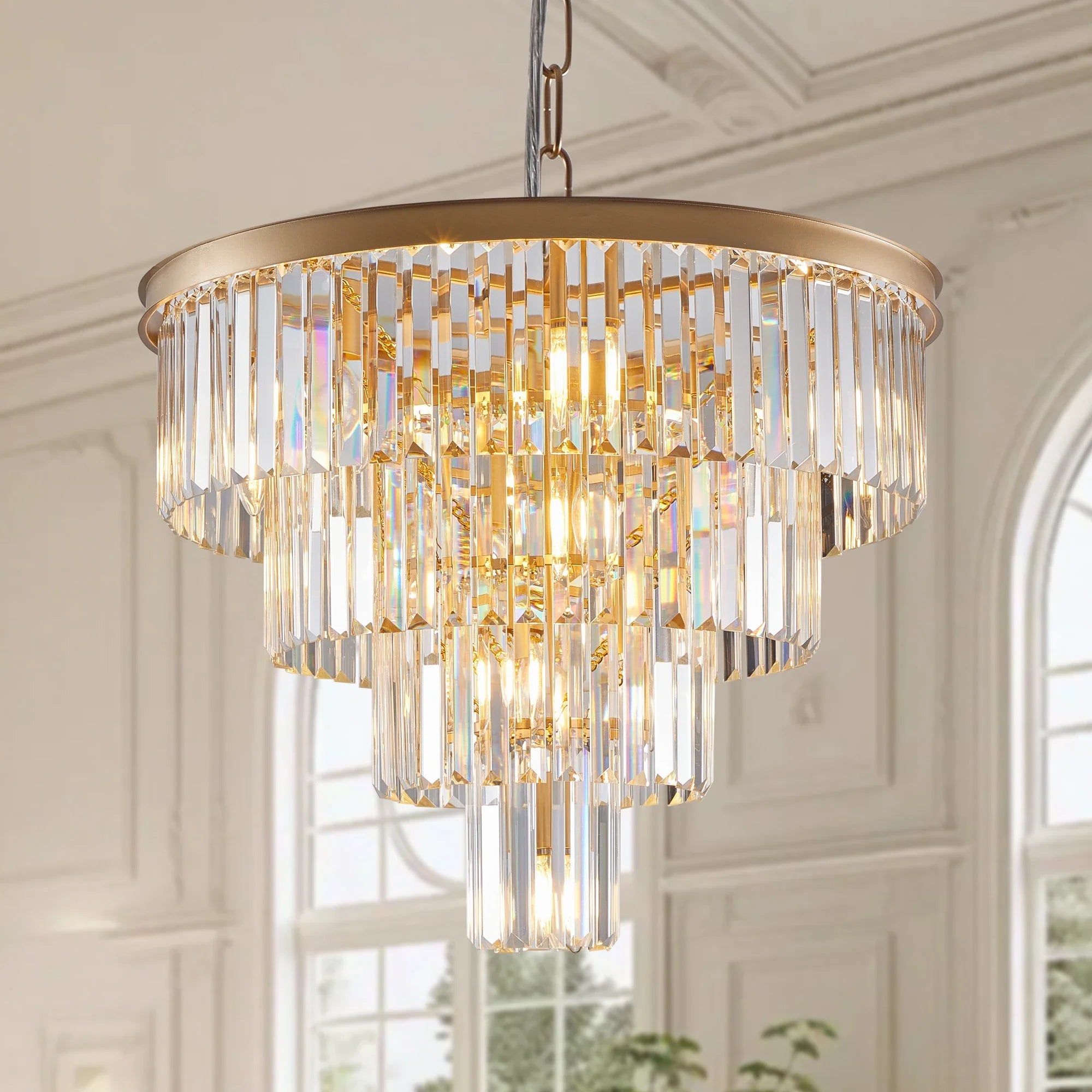 Gio 23.6" Crystal Chandelier - fovolighting