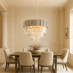Gio 4 - Tier Crystal Chandelier - fovolighting