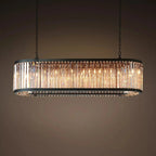 Gio Amber Crystal Dining Chandelier - fovolighting