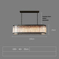 Gio Amber Crystal Dining Chandelier - fovolighting