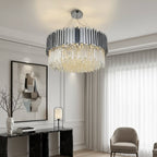 Gio Crystal Contemporary Chandelier - fovolighting