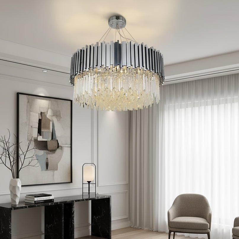 Gio Crystal Contemporary Chandelier - fovolighting