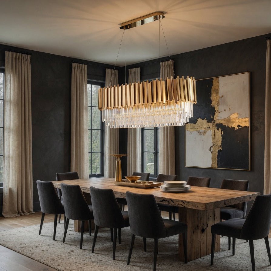 Gio Crystal Dining Room Chandelier - fovolighting