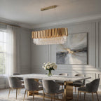 Gio Crystal Dining Room Chandelier - fovolighting