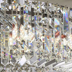 Gio Crystal Flush Mount Ceiling Chandelier - fovolighting