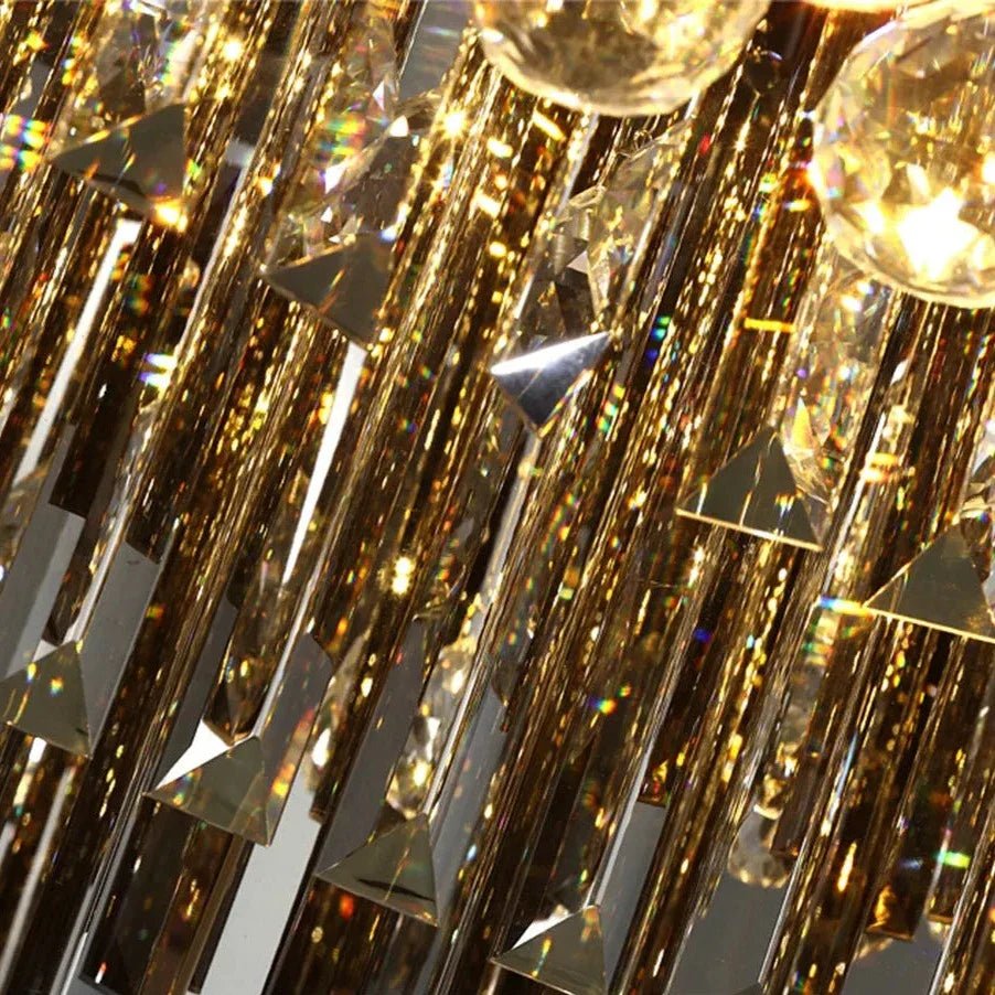 Gio Crystal Flush Mount Chandelier - fovolighting