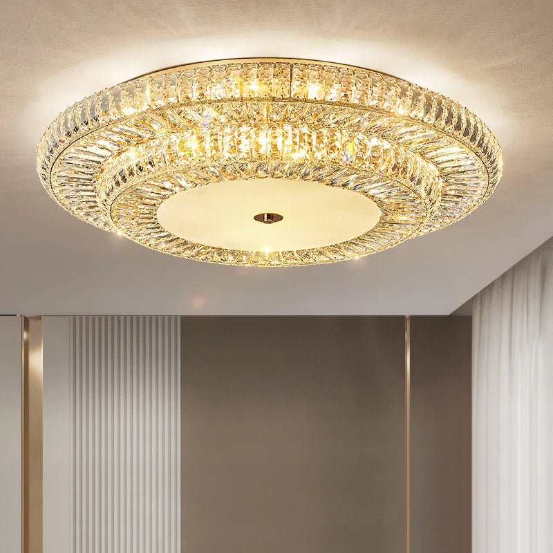 Gio Crystal Flush Mount Chandelier - fovolighting