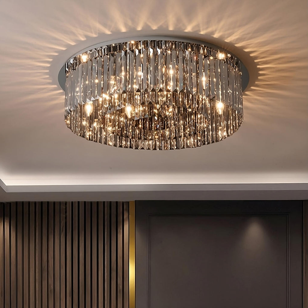 Gio Crystal Flush Mount Chandelier - fovolighting