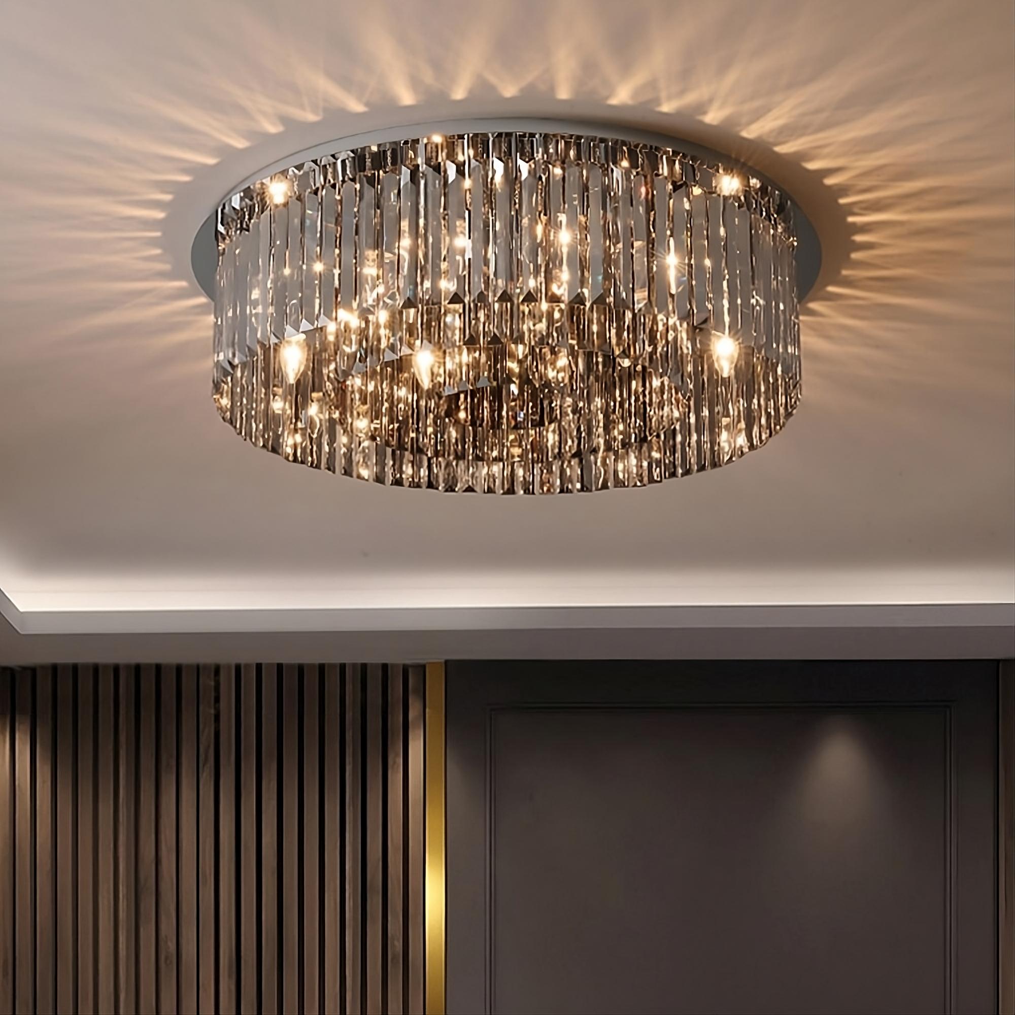 Gio Crystal Flush Mount Chandelier - fovolighting