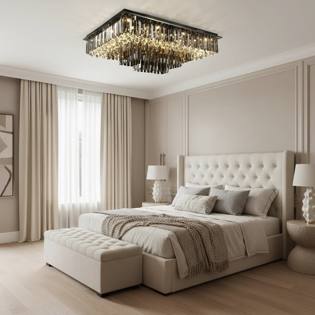 Gio Crystal Flush Mount Chandelier - fovolighting