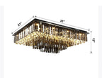 Gio Crystal Flush Mount Chandelier - fovolighting