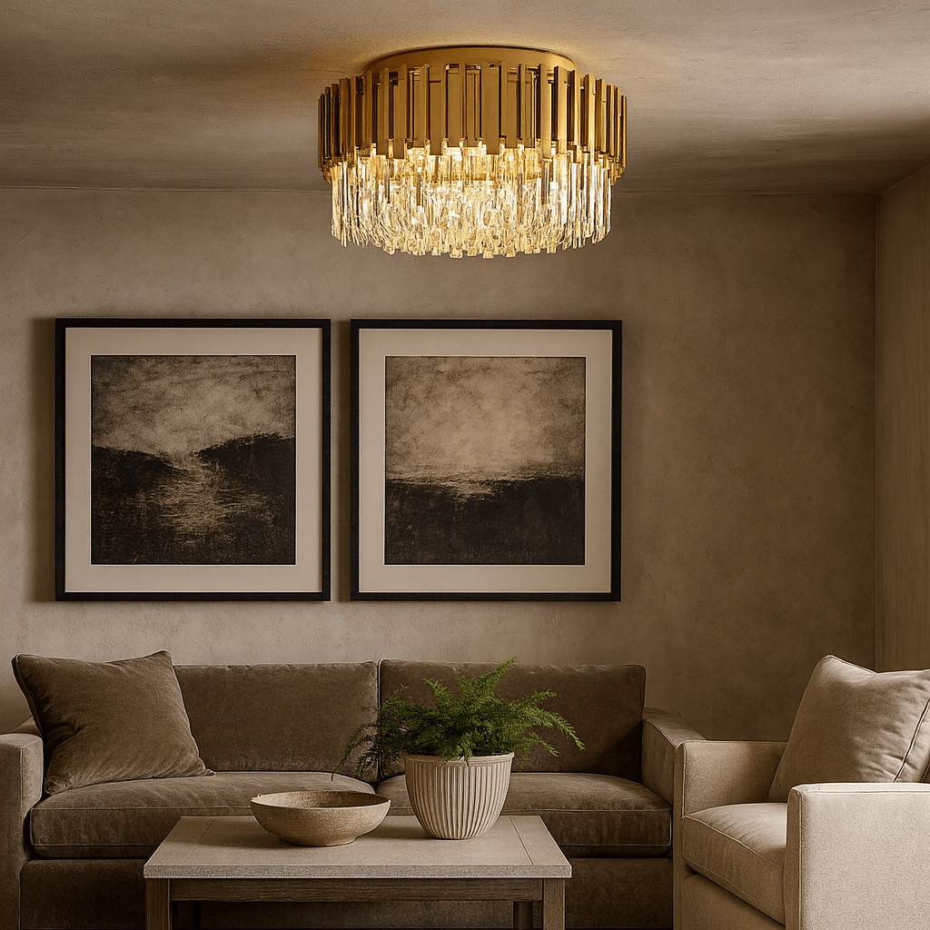 Gio Crystal Flush Mount - fovolighting