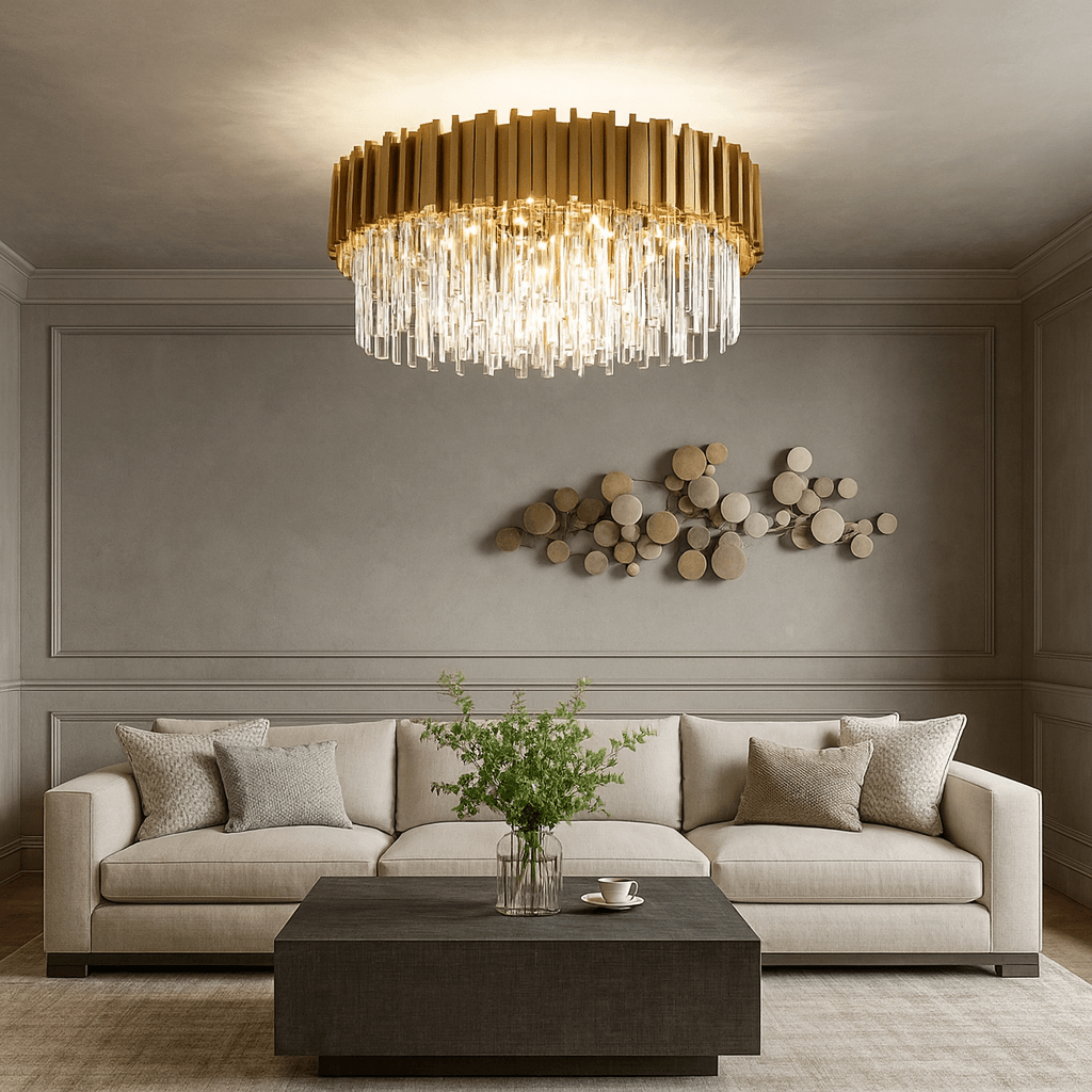Gio Crystal Flush Mount - fovolighting