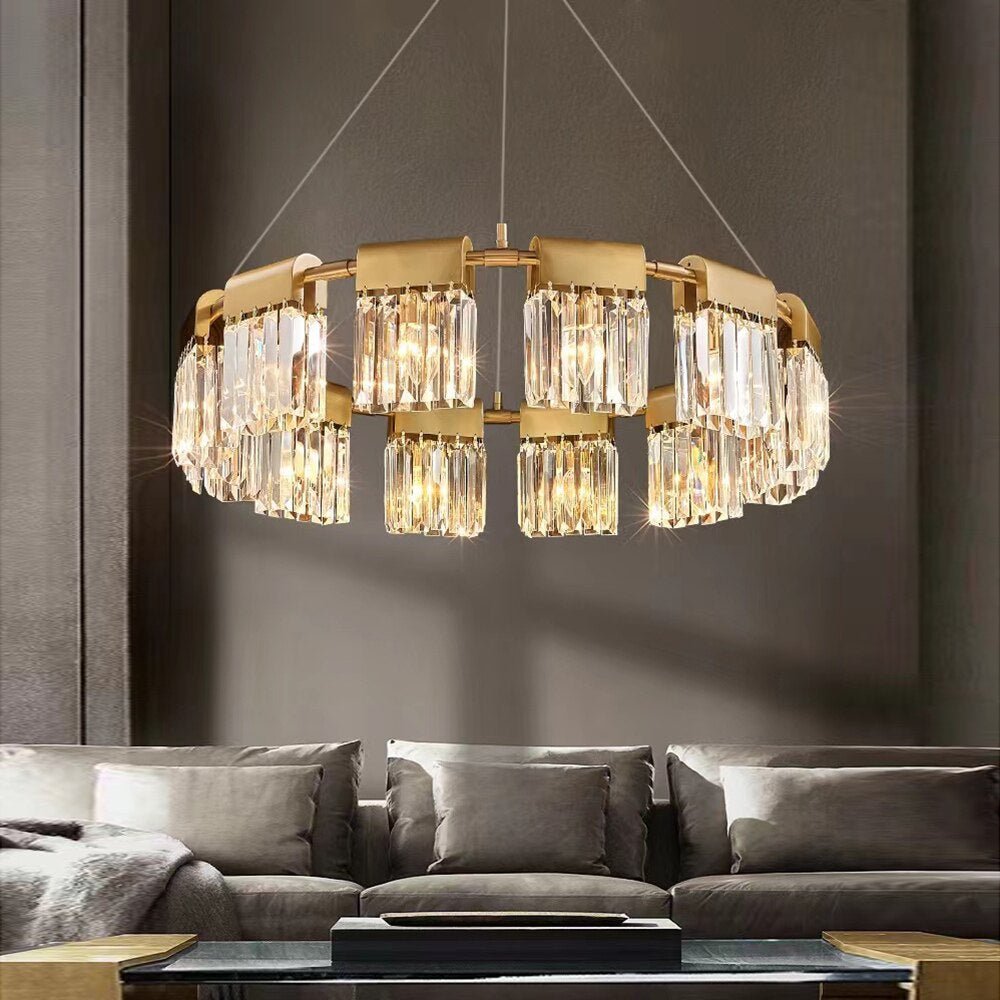 Gio Crystal Modern Chandelier - fovolighting