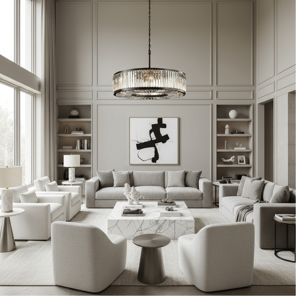 Gio Crystal Modern Chandelier - fovolighting