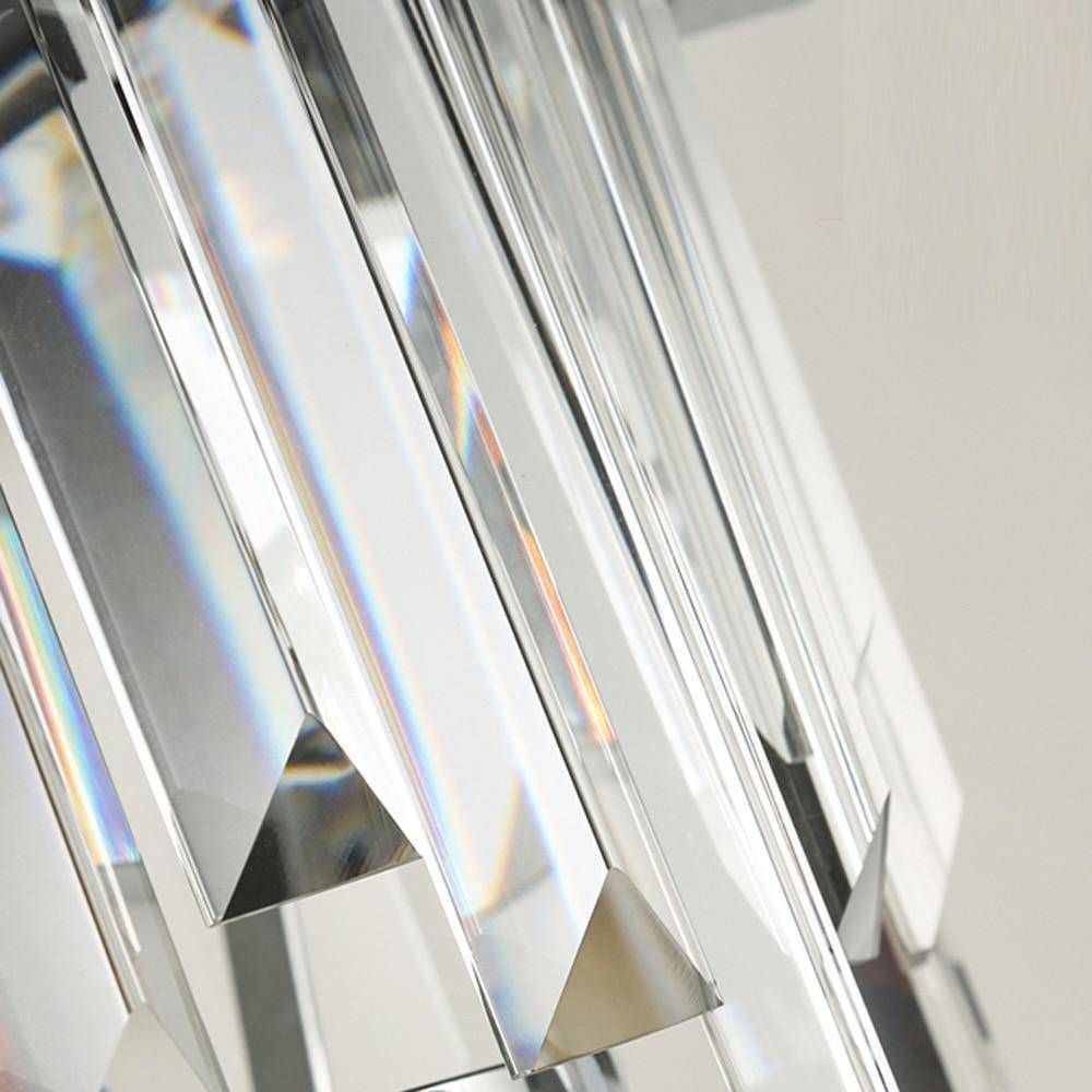 Gio Crystal & Steel Sconce - fovolighting