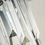 Gio Crystal & Steel Sconce - fovolighting