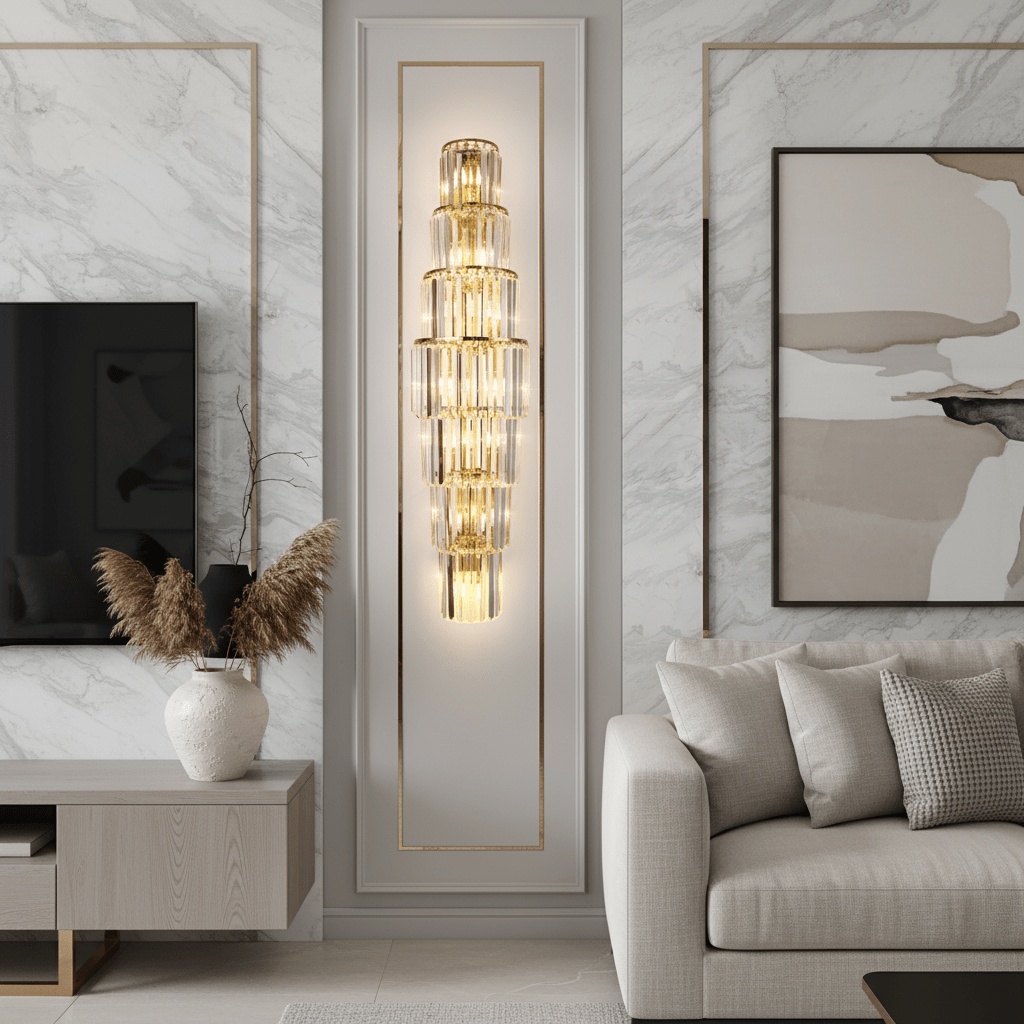 Gio Crystal Wall Sconce - fovolighting