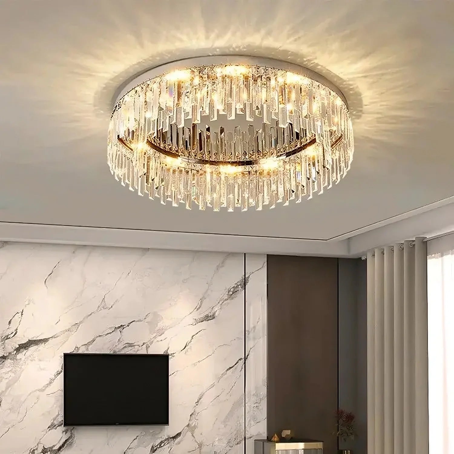 Gio Flush Mount Chandelier - fovolighting