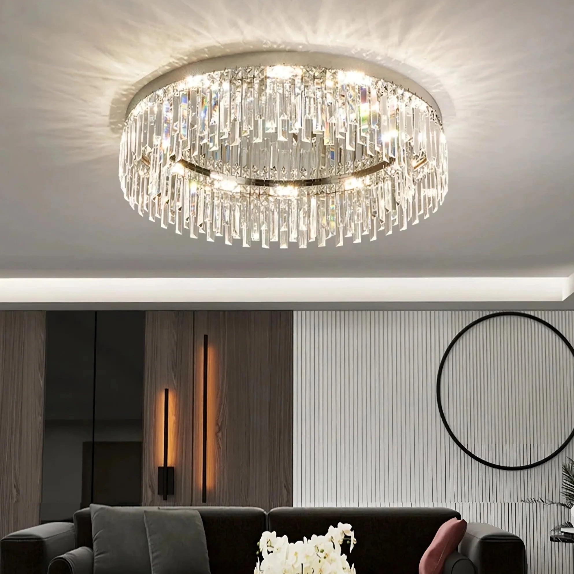Gio Flush Mount Chandelier - fovolighting