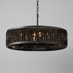 Gio Smoke Crystal Chandelier - fovolighting