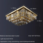 Gio Smoke Grey Crystal Chandelier - fovolighting