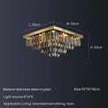 Gio Smoke Grey Crystal Chandelier - fovolighting