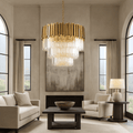 Gio Tiered Crystal Chandelier - fovolighting