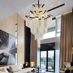 Gladys Aluminum Chain Tassel Stream Chandelier - fovolighting