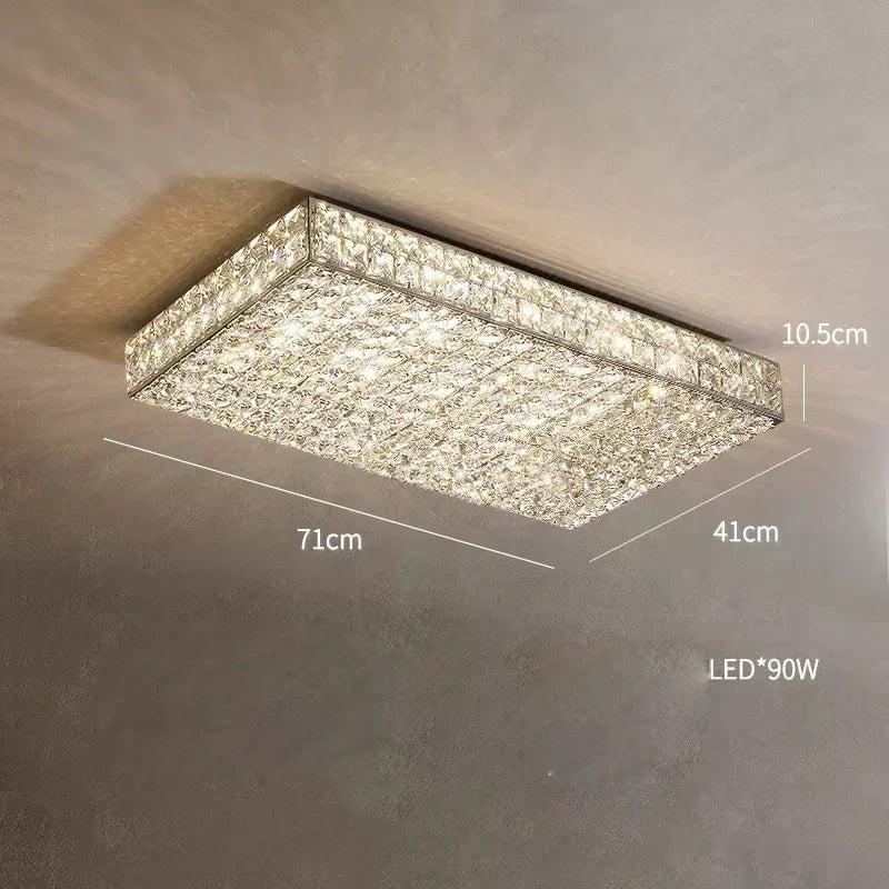 Glasbury Crystal Flush Mount - fovolighting