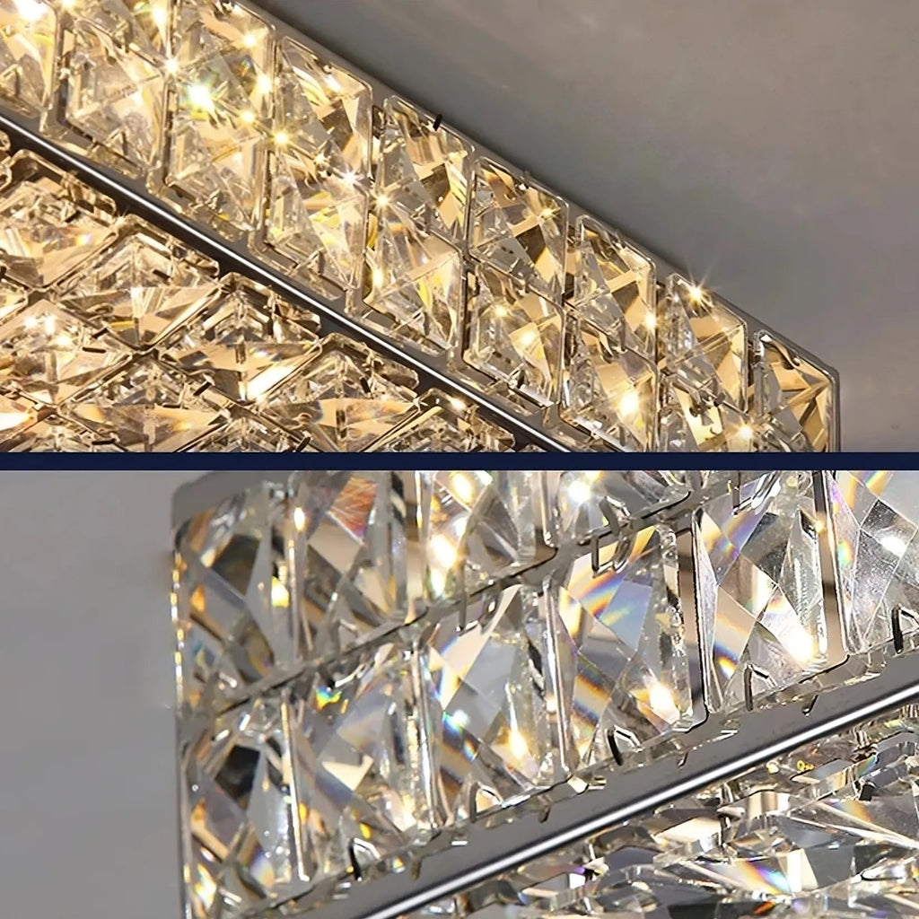 Glasbury Crystal Flush Mount - fovolighting