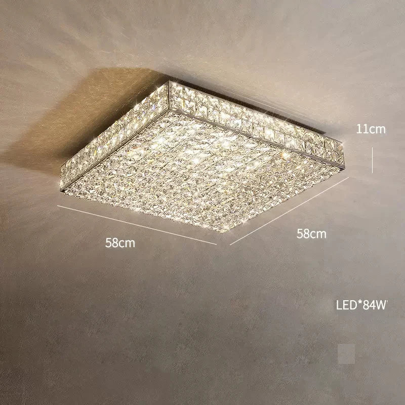 Glasbury Crystal Flush Mount - fovolighting