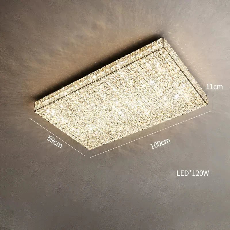 Glasbury Crystal Flush Mount - fovolighting