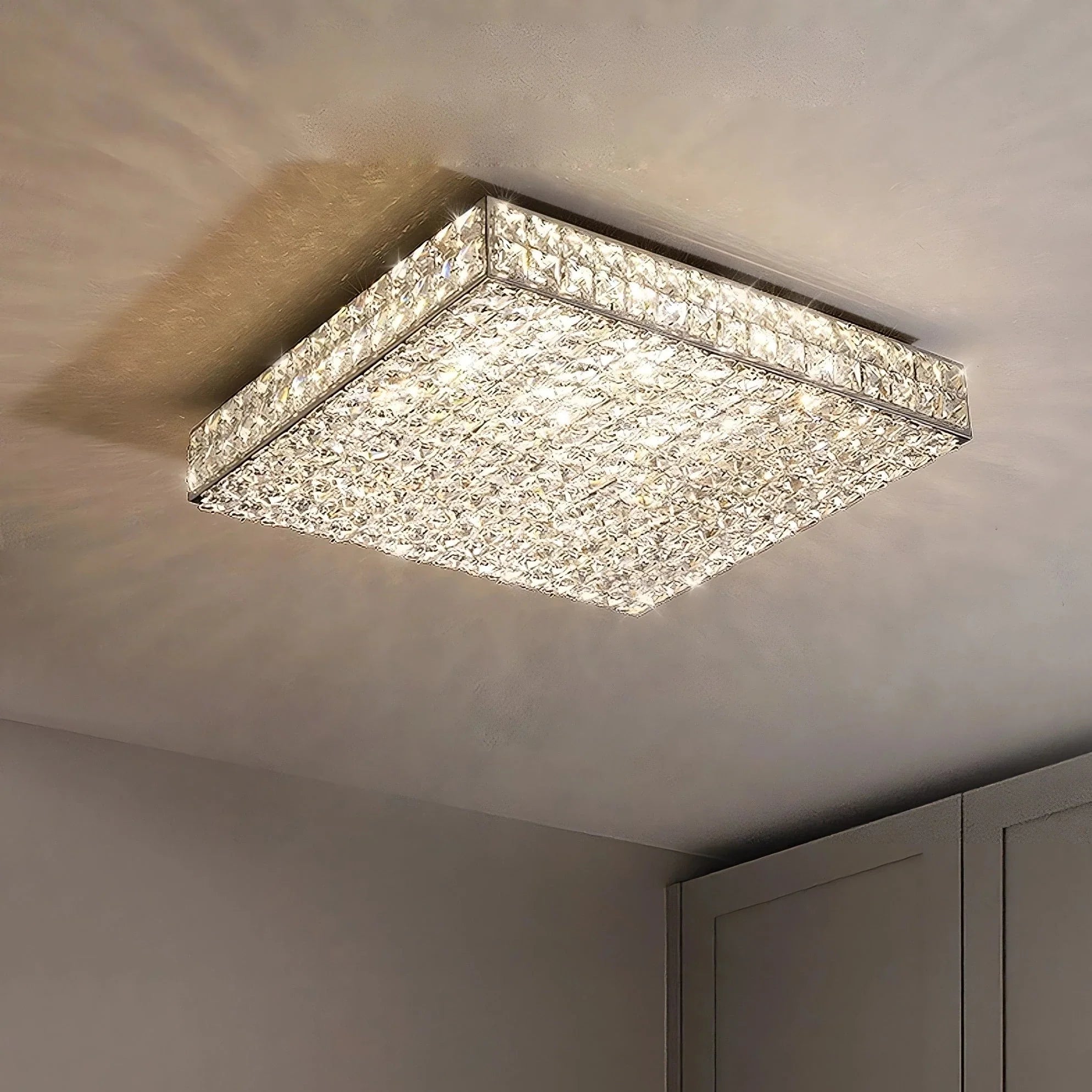 Glasbury Crystal Flush Mount - fovolighting