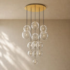 Glass Globe Cluster Chandelier