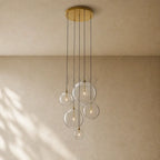 Glass Globe Cluster Chandelier