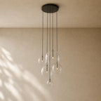 Glass Globe Cluster Chandelier - Bronze / 24’’