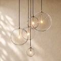 Glass Globe Cluster Chandelier - Lacquered Burnished Brass / 24’’