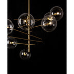 Glass Globe Six-Arm Chandelier - fovolighting
